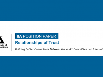 Relationship of trust, position paper by IIA